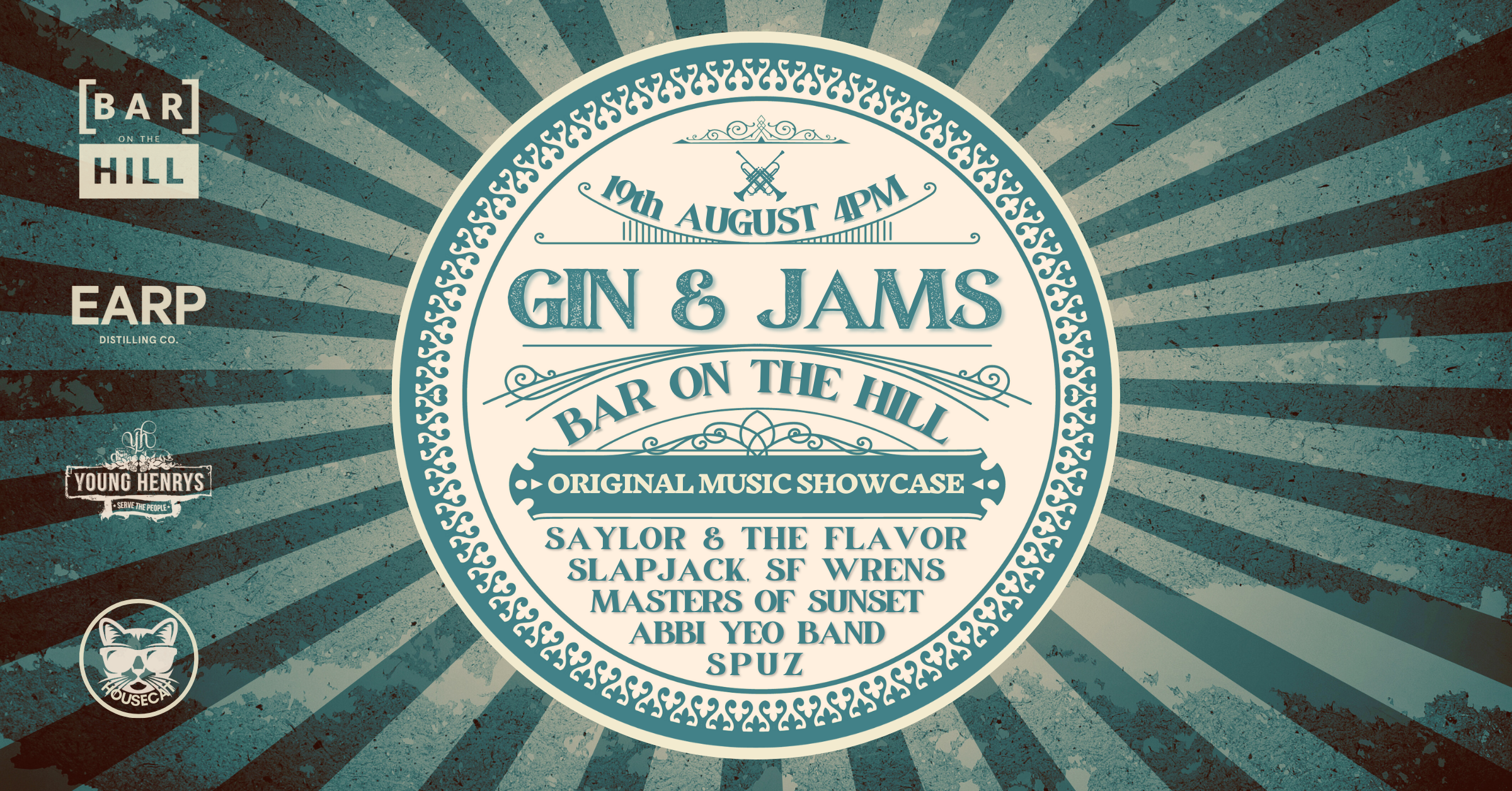 Gin & Jams @ Bar on the Hill: Celebrating the Launch of State-of-the-Art Sound System gig flyer